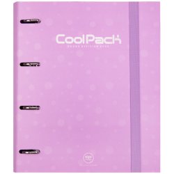 CoolPack Kroužkový pořadač A4 čtverečkovaný pastel fialový 120 listů