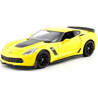 Welly Chevrolet Corvette Z06 2017 model žlutá 1:24 – Zboží Mobilmania