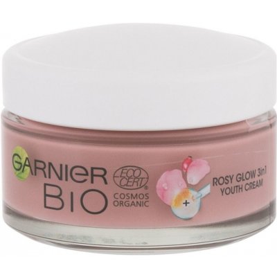 Garnier Bio Rosy Glow Šípkový olej a vitamín C 3v1 denní krém 50 ml