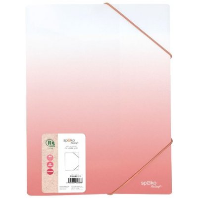 Spoko Spisové desky s gumičkou ReLeaf A4 PP Gradient růžové – Zboží Živě