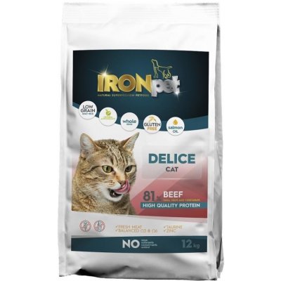 IRONpet Cat Delice Beef 12 kg – Zboží Mobilmania