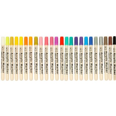 KIK KX3257 Akrylové fixy sada 24 ks – Zboží Dáma