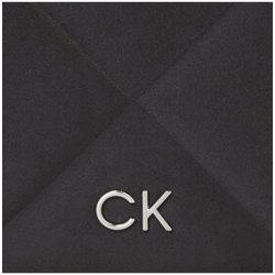 Calvin Klein kabelka Re-Lock Quilt Shoulder Bag-Satin K60K611300 Ck Black BAX