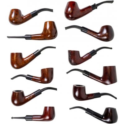 "Mr. Pipe různé druhy ořechového dřeva průměr 9 mm plastová náustek – Zboží Dáma