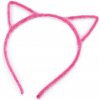 Čelenka do vlasů Prima-obchod Chlupatá čelenka do vlasů kočka, barva 2 pink