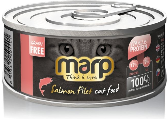 Marp Holistic Salmon Filet pro kočky s filety z lososa 12 x 70 g