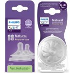 Philips Avent savička Natural Response 5 rychlý průtok 2 ks transparentní – Hledejceny.cz