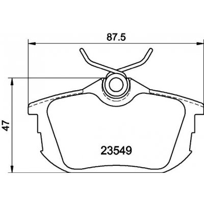 Sada brzdových destiček, kotoučová brzda HELLA PAGID 8DB 355 018-271