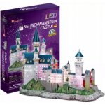 CubicFun 3D puzzle svítící Zámek Neuschwanstein 128 ks – Zboží Dáma