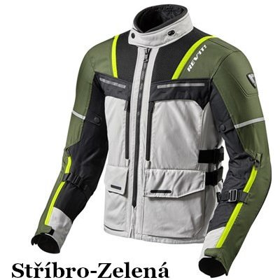 REV'IT! Offtrack stříbrno-zelená | Zboží Auto