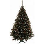 TRENDIE Vánoční stromek Smrk se šiškami a jeřabinou 100 cm – Sleviste.cz