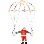 MagicHome Dekorace Santa s padákem, 116xLED bílá, IP44, 50x73 cm – Hledejceny.cz
