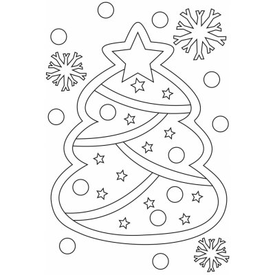 Pískohraní s.r.o. Šablona Vánoční stromeček Velikost: 105 x 148 mm – Zboží Mobilmania