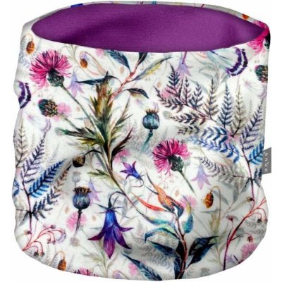 Unuo Dětský funkční fleecový nákrčník louka s konvalinkami bílý – Hledejceny.cz