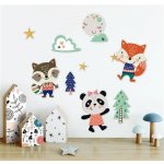 Samolepky na zeď IMPOL TRADE SLK-3401 zvířátka rozměr 475 x 245 cm – Hledejceny.cz