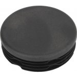 KP Žebrovaná kulatá plastová zátka - plochá pr.30 mm černá erodovaná, na hranoly, jekly, sloupky a trubky – Zbozi.Blesk.cz