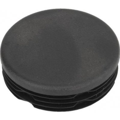 KP Žebrovaná kulatá plastová zátka - plochá pr.30 mm černá erodovaná, na hranoly, jekly, sloupky a trubky – Zbozi.Blesk.cz