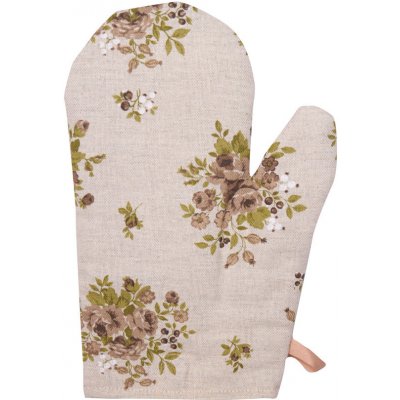 Tegatex Kuchyňská chňapka -hnědé květy 18*25 cm – Sleviste.cz