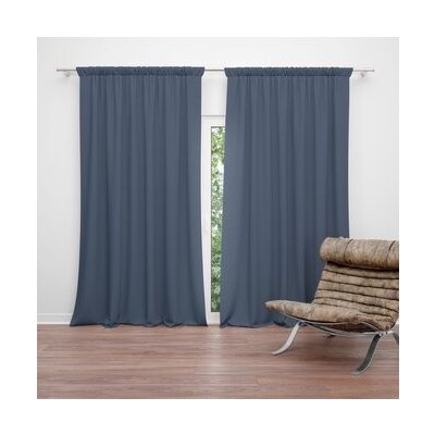Sablio Závěs Tmavě modrá: 2ks 140x250cm – Hledejceny.cz