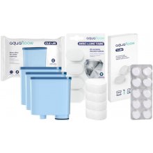 Aquafloow Sada Philips 3x vodní filtr odvápňovací tablety 4 ks čisticí tablety 10x2g