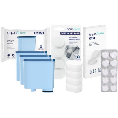 Aquafloow Sada Philips 3x vodní filtr odvápňovací tablety 4 ks čisticí tablety 10x2g – Hledejceny.cz