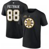 Pánské Tričko Fanatics tričko David Pastrňák #88 Boston Bruins 100th Anniversary Stack Logo Name & Number