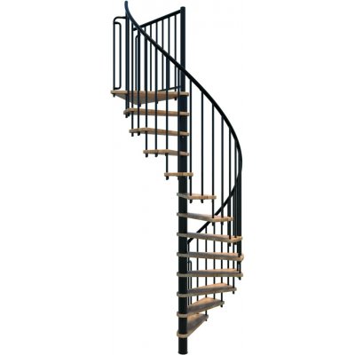 Minka STAIRS Kombinované točité schodiště Berlin buk/černá pr. 120 cm – Hledejceny.cz
