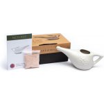 Phoenix Import Neti Pot konvička na výplach nosu keramická s himálajskou solí nosnÍ sprcha 150 ml – Zbozi.Blesk.cz