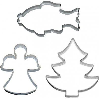 SMOLÍK VÁNOCE Sada A 3 ks 011 60-83 mm v. 2 cm, pocínované – Zboží Dáma