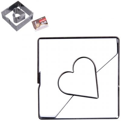 Vykrajovačka nerez/střed ČTVEREC srdíčko - Orion CZ – Sleviste.cz