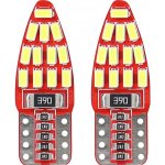 LED AMIO CANBUS 24SMD 3014 T10e (W5W) Bílá 12V, sada 2 ks | Zboží Auto