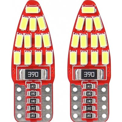 LED AMIO CANBUS 24SMD 3014 T10e (W5W) Bílá 12V, sada 2 ks | Zboží Auto