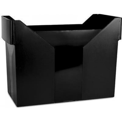 Zásobník na závěsné desky, černý, plast, DONAU – Zboží Mobilmania