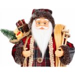 Dekorace MagicHome, Santa, s darkem, cerveny, 30 cm – Hledejceny.cz