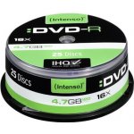 Intenso DVD-R 4,7GB 16x, cakebox, 25ks (4101154) – Sleviste.cz