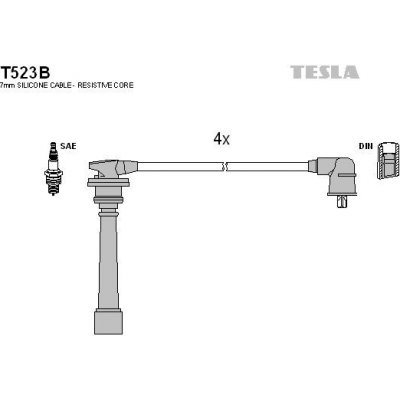 Sada kabelů pro zapalování TESLA T523B – Hledejceny.cz