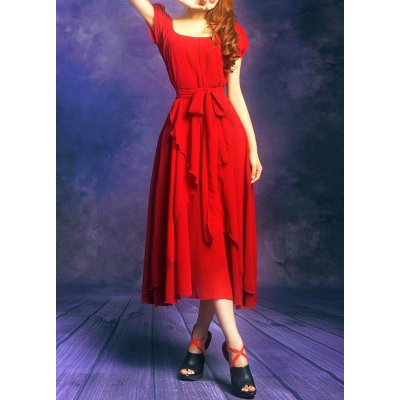 Dámské šaty LITB 401210227 červená