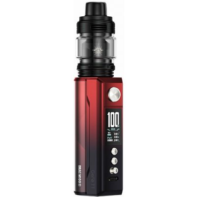 VooPoo DRAG M100S 100W Grip 5,5ml Full Kit Red and Black – Sleviste.cz