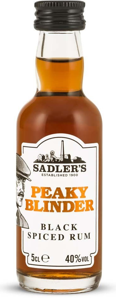 MINI Peaky Blinder Black Spiced Rum 40% 0,05 l (holá láhev)