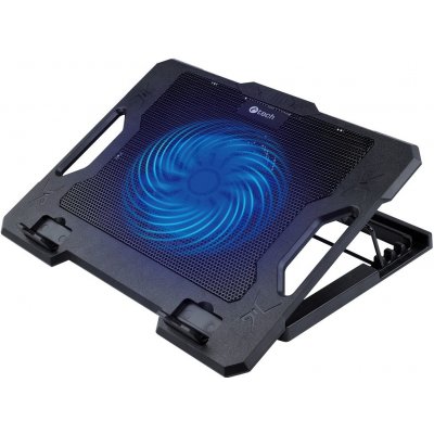 Chladící podložka C-TECH CLP-S100, 17'', 1x 140mm, 2x USB, modré podsvícení CLP-S100 – Hledejceny.cz