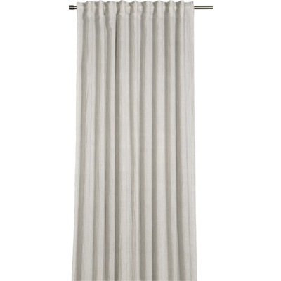 Závěs s řasící páskou se strukturou bavlny přírodní 245 x 135 cm – Sleviste.cz