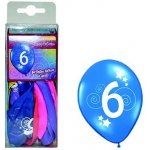 Balónky s číslem 6 barevné