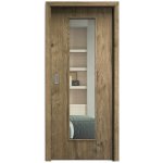 Sapeli Elegant Komfort M55 posuvné dub sherwood 60 x 197 cm Čiré sklo – Hledejceny.cz