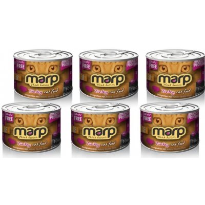 Marp Cat Turkey pro kočky s krůtou 6 x 200 g – Zbozi.Blesk.cz