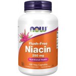 Now Foods Niacin 250 mg Flush Free 180 veg kapslí – Hledejceny.cz