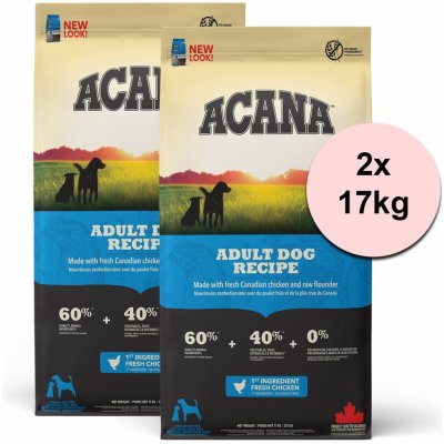 Acana Adult Dog Recipe 2 x 17 kg – Hledejceny.cz