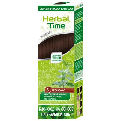 Henna přírodní Herbal Time barva na vlasy čokoláda -6 75 ml