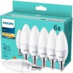 Philips Lighting 871951431344600 LED EEK2021 F A G E14 svíčkový tvar 5 W = 40 W teplá bíl – Zboží Živě