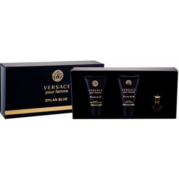 Versace Pour Femme Dylan Blue EDP 5 ml + tělové mléko 25 ml + sprchový gel 25 ml pro ženy dárková sada