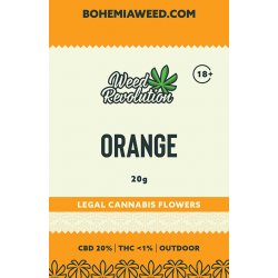 Weed Revolution Orange Outdoor CBD 20% THC 1% 20g